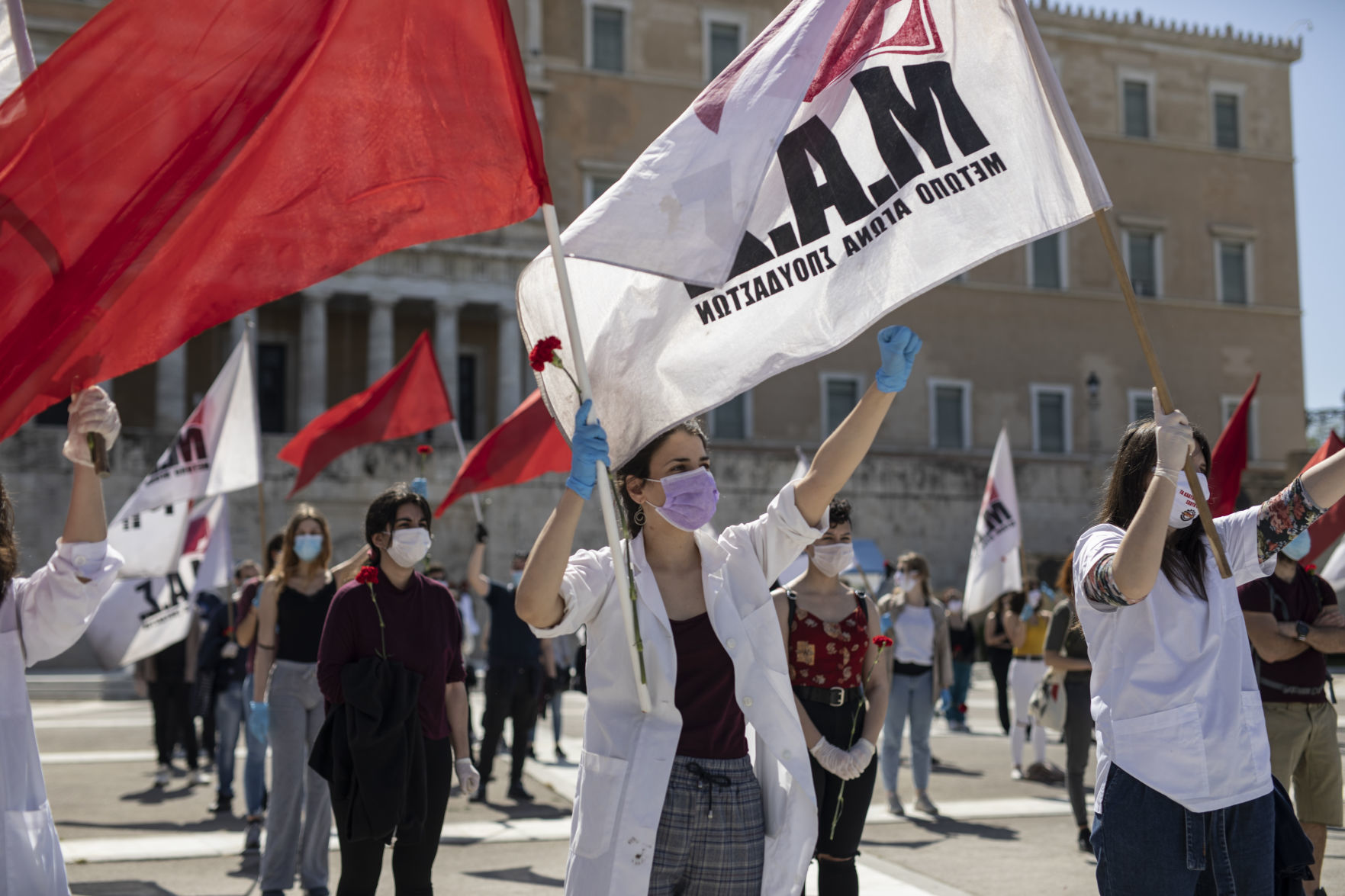 APTOPIX Virus Outbreak Greece May Day